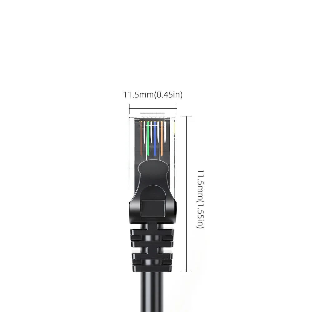 ESSAGER Ethernet Cable Cat 6 Lan Wire CAT6 RJ 45 Network Cable 5m Patch Cord for Laptop Router - Round Wire - 4
