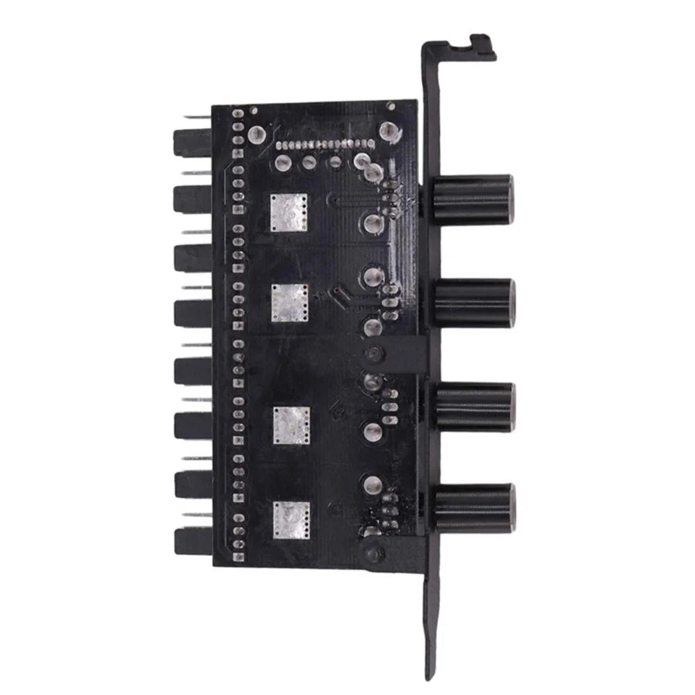 4Pin 3Pin 8 Way 4 Knob Computer Case Cooling Fan Hub Speed Controller Regulator Splitter Adapter (4-pin IDE Power Supply) - 5