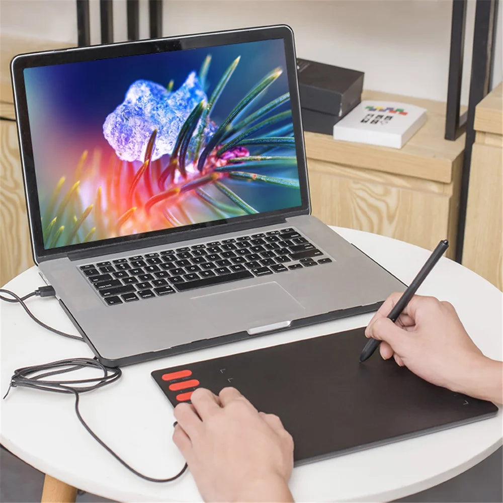 VINSA T505 for Mobile Phone/Computer/Laptop Electronic Digital Tablet Hand Drawing Board + Charging Free Pressure Sensitive Pen Refills OTG Adapter with Cable Kit - 3