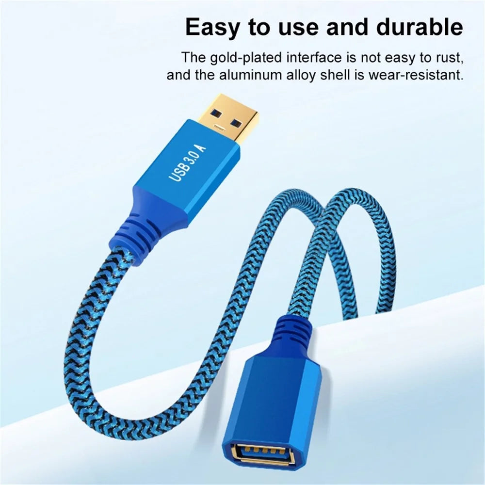 0.6m USB 3.0 Male to Female Extension Cable for Printer / Hard Disk Box / Set-Top Box - 2
