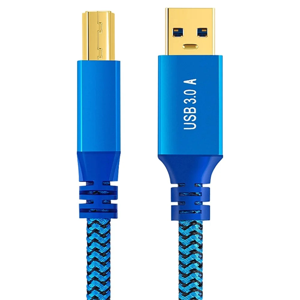 0.3m USB-A 3.0 Male to USB Type-B Male Connection Cable for Printer / Hard Drive Box - 1