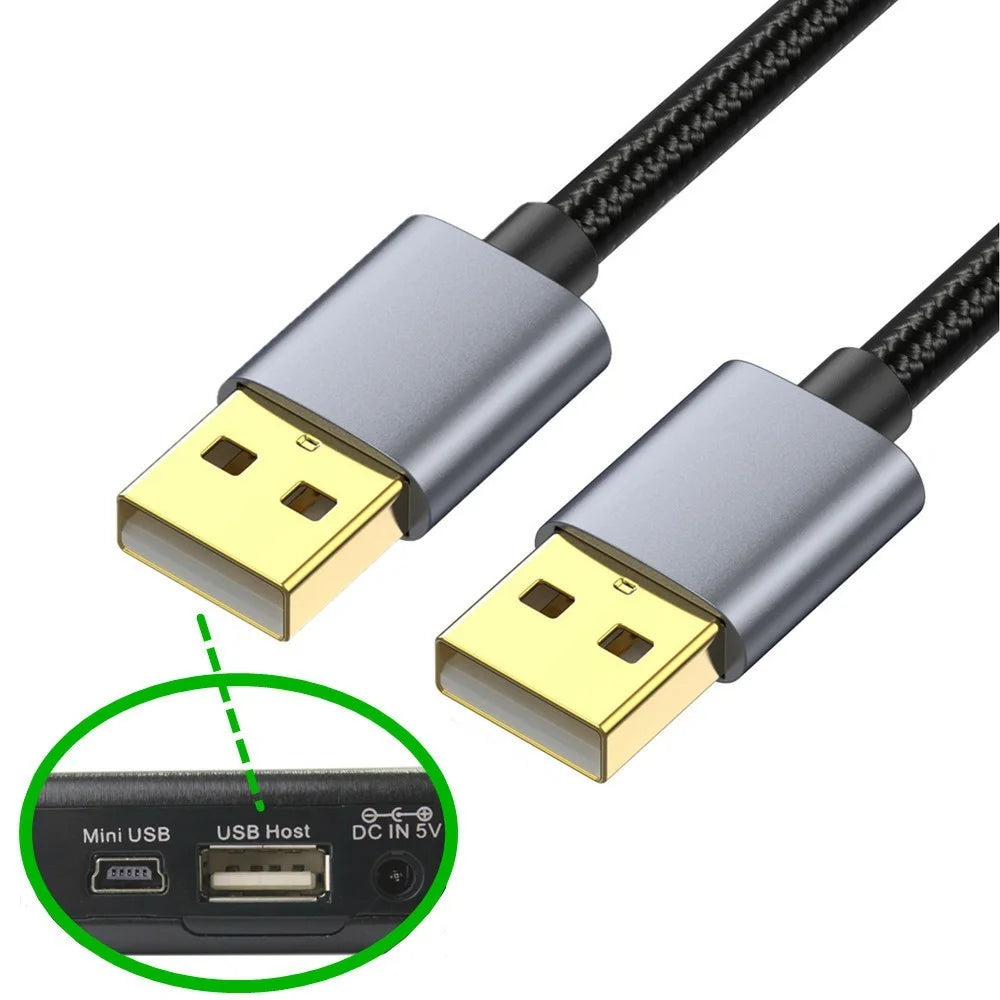 0.3m 480Mbps USB 2.0 Type A Male to Male Cable Extension Cord for Digital Camera Printer Scanner - 2