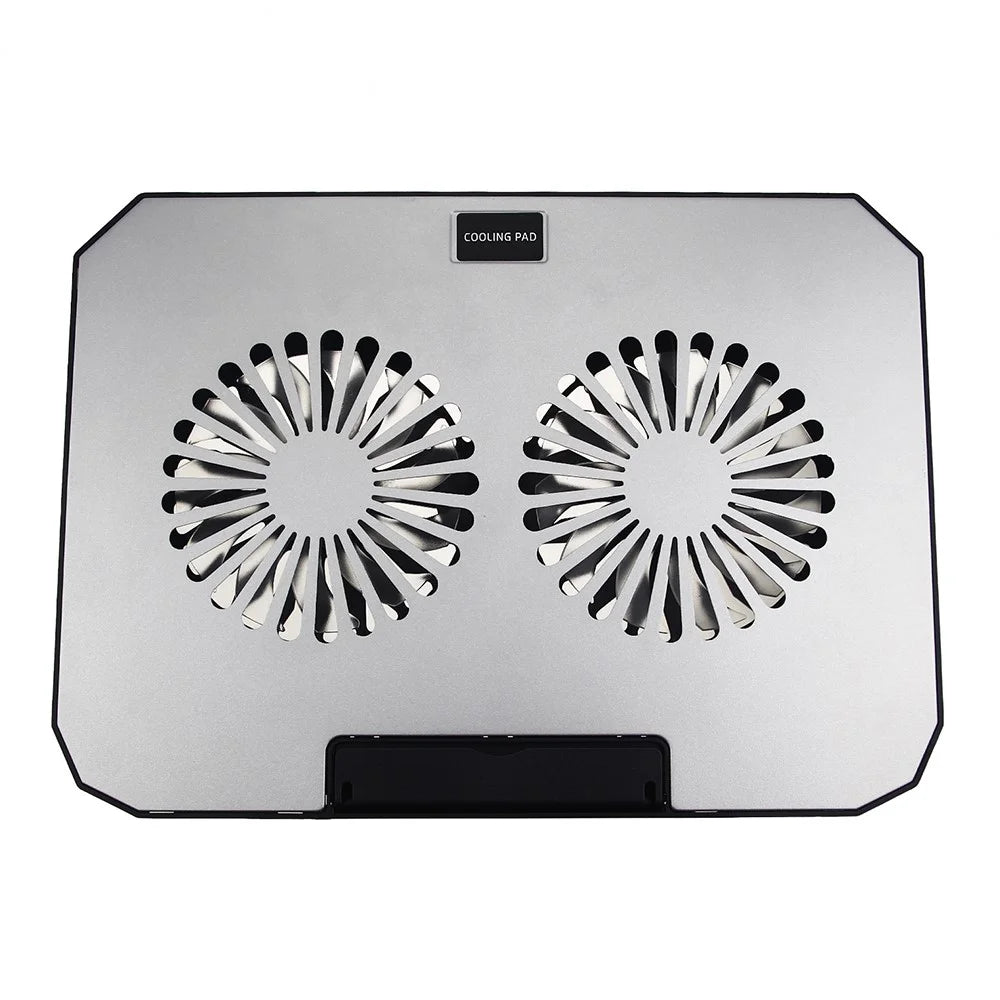 N22 Adjustable Laptop Cooling Stand Phone Holder Portable Notebook Cooler with 2 USB Ports - 6
