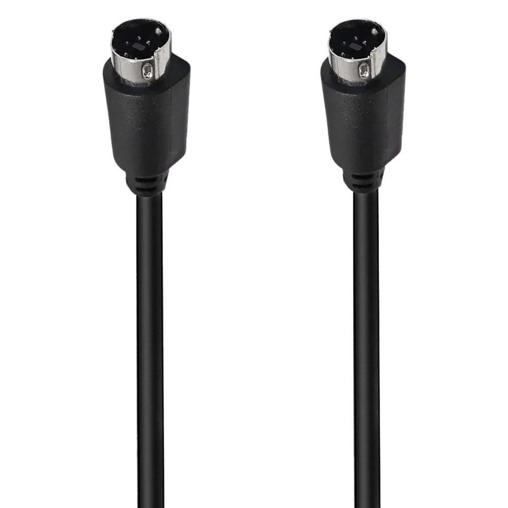 0.5m Mini DIN 7 Pin S-Video Cable Straight Male to Male Audio Video Transfer Cord - 1