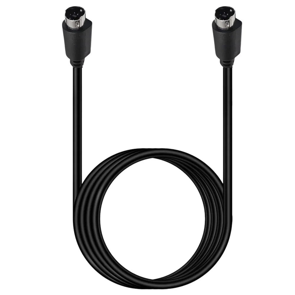 0.5m Mini DIN 7 Pin S-Video Cable Straight Male to Male Audio Video Transfer Cord - 2