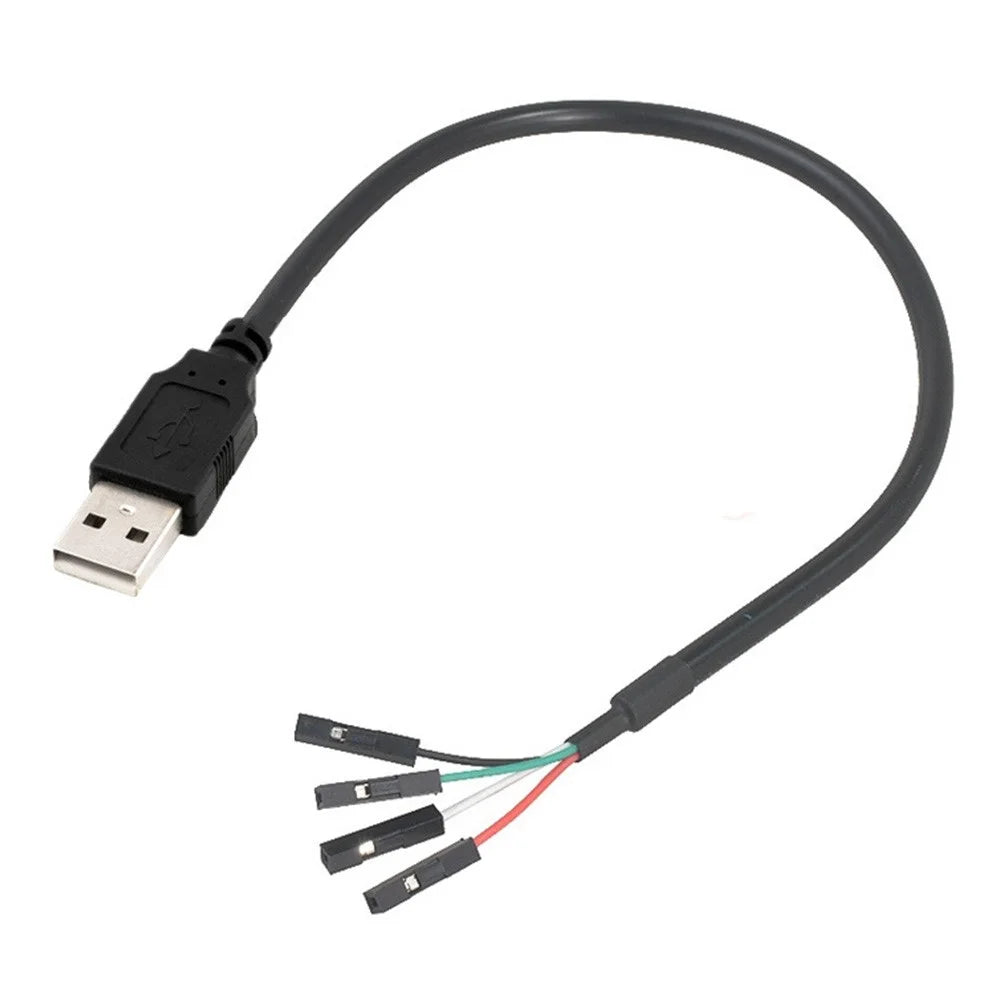 JUNSUNMAY 0.3m USB 2.0 A-Type to Dupont Female Adapter Cable Connector Cord - 2