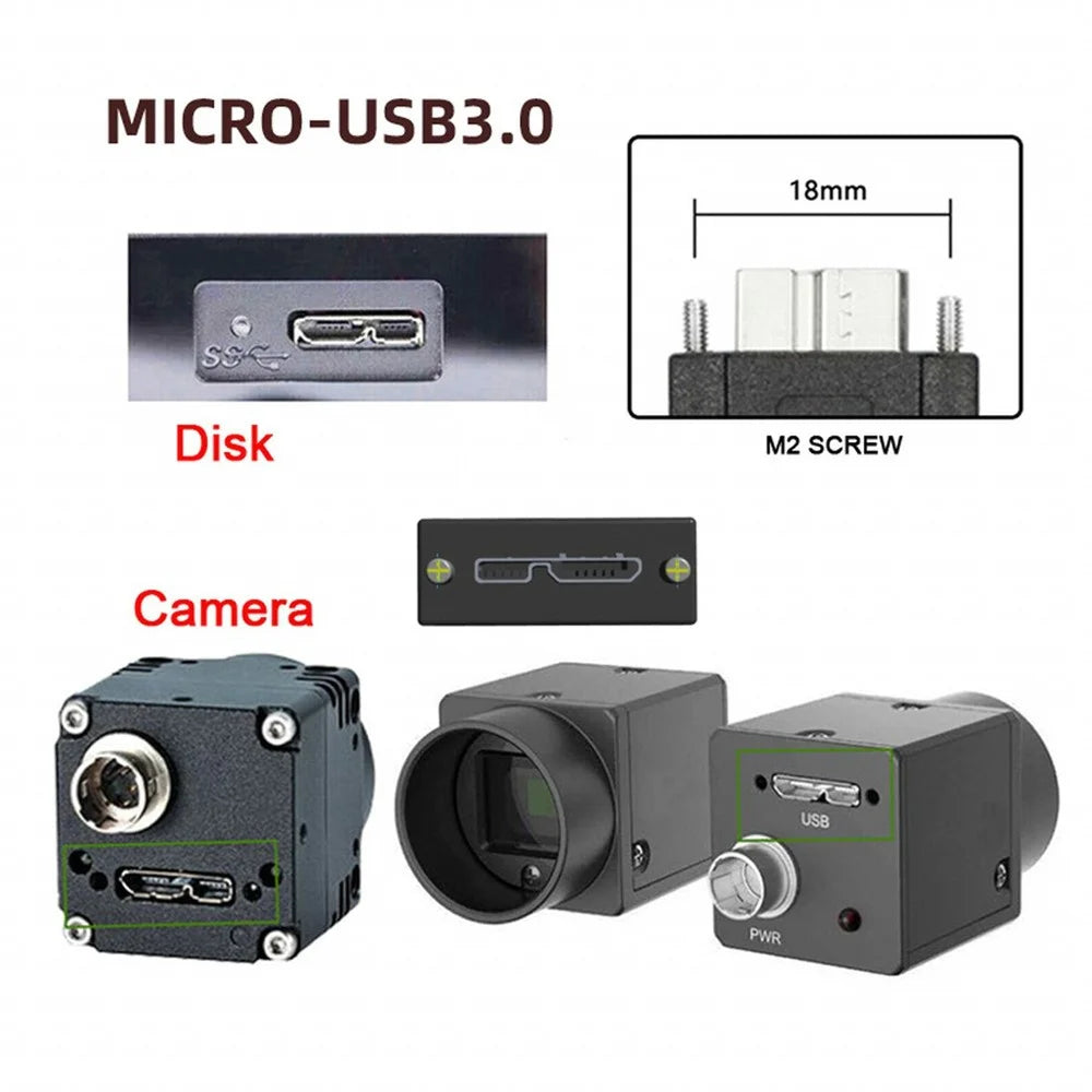 U3-078-UP 25cm Down Angled USB 3.0 Male to Micro 3.0 Plug Up Angled Cable - 2