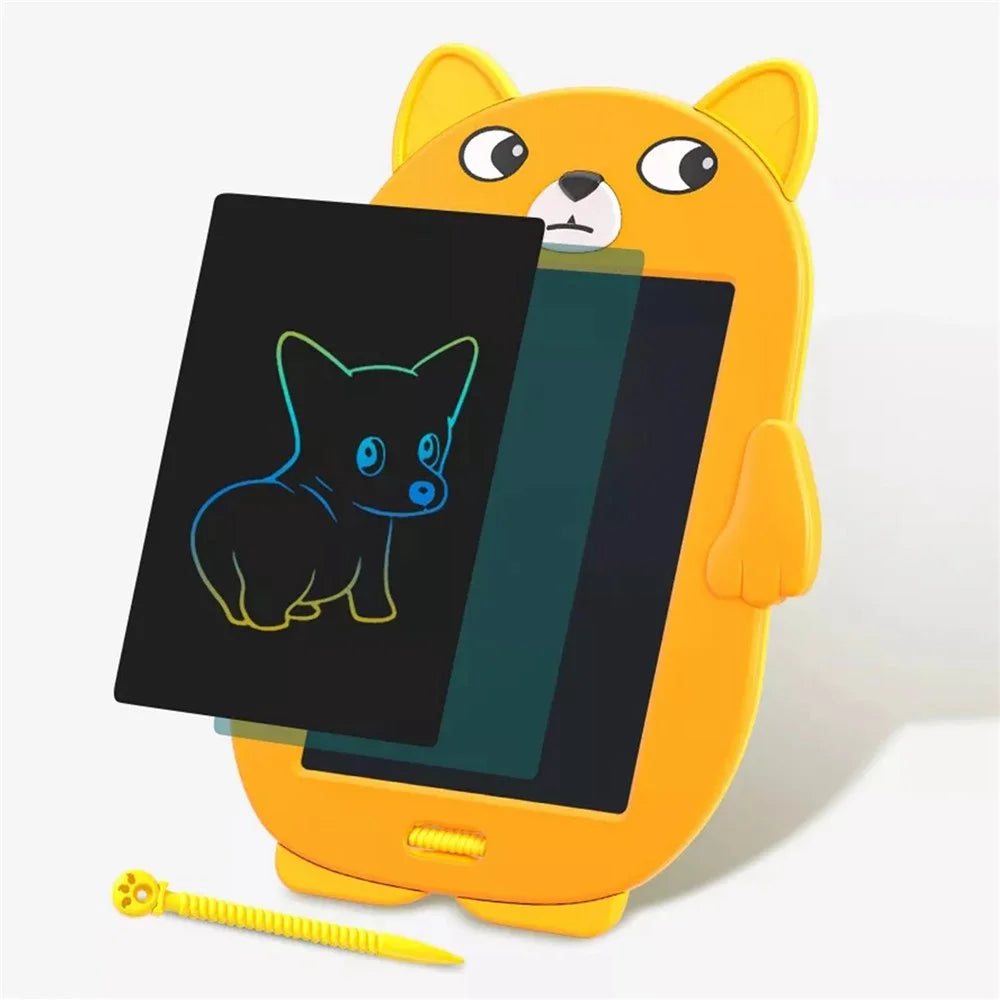 Cartoon Dog Shaped Children Doodle 8.5-Inch LCD Drawing Pad Toddler Writing Tablet Handwriting Board with Lock Function One-click Erase - 3