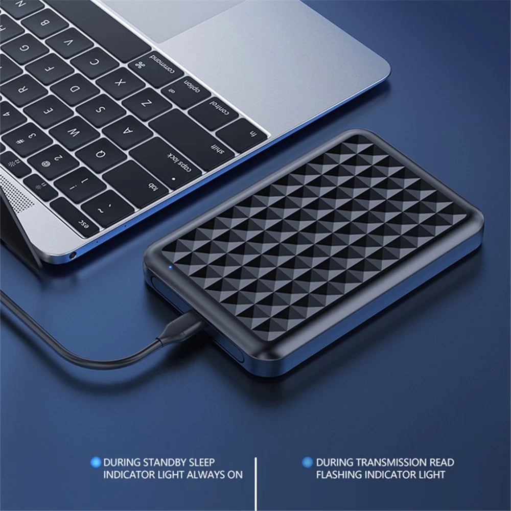 YC-TS6 Hard Drive Enclosure for 2.5-inch SATA SSD Hard Drive Case with USB to Type-C 3.1 Cable - 2