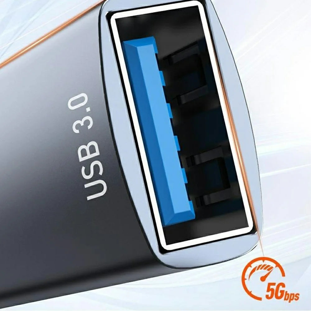 LDNIO DS-74C 4 in 1 USB-C Hub USB 3.0 + 3x Type-C 2.0 Adapter for Laptop Tablet Phone - Grey - 4
