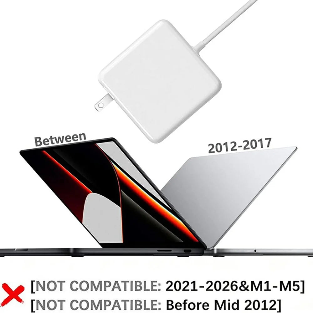 60W Mag2 T-Tip Power Adapter for Macbook Pro 13 inch with Retina Display (2015) A1502 / (2013) / (2012) A1425 - US Plug - 2