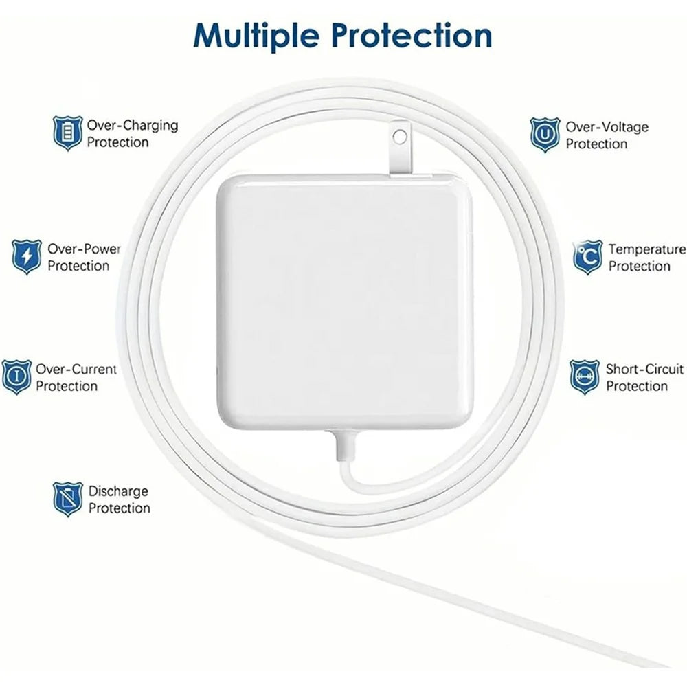 60W Mag2 T-Tip Power Adapter for Macbook Pro 13 inch with Retina Display (2015) A1502 / (2013) / (2012) A1425 - US Plug - 4