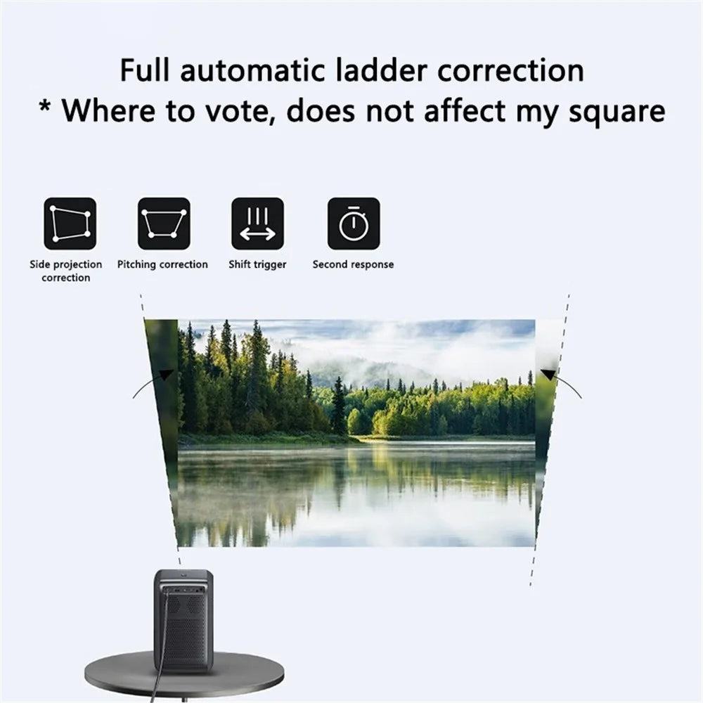 LENOVO T100 (L-PJTA20) 1+16G HD 1080P WiFi Smart Projector 850 ANSI Home Video Projector - US Plug - 2