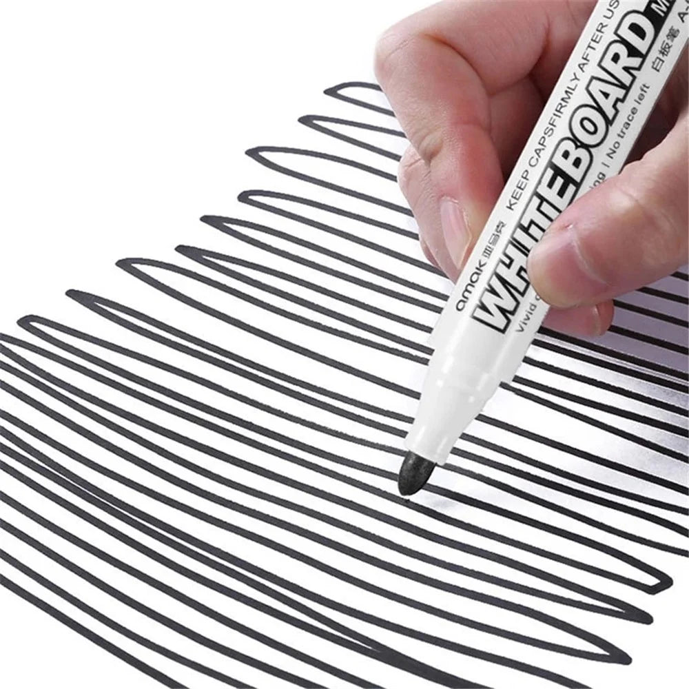 10-in-1 Whiteboard Marker Pen Painting Graffiti Drawing Pen - Red - 4