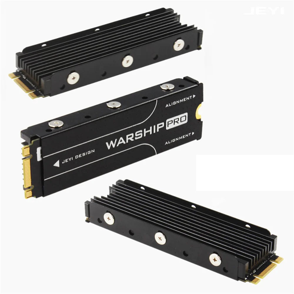 JEYI Cool Warship 2280 M.2 NVMe SSD Heatsink Double-Sided Thermal Silicone For PS5 SSD Cooling Vest - Red - 5