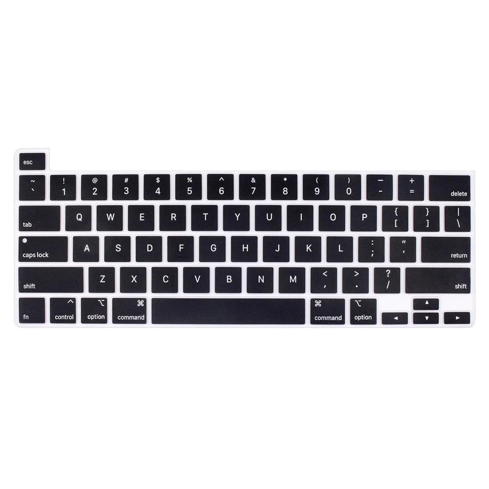 ENKAY MacBook Pro 13.3 (A2289/A2338) / Pro 16 (A2141)  US Version Keyboard Cover Soft Silicone Protective Film - Black - 1