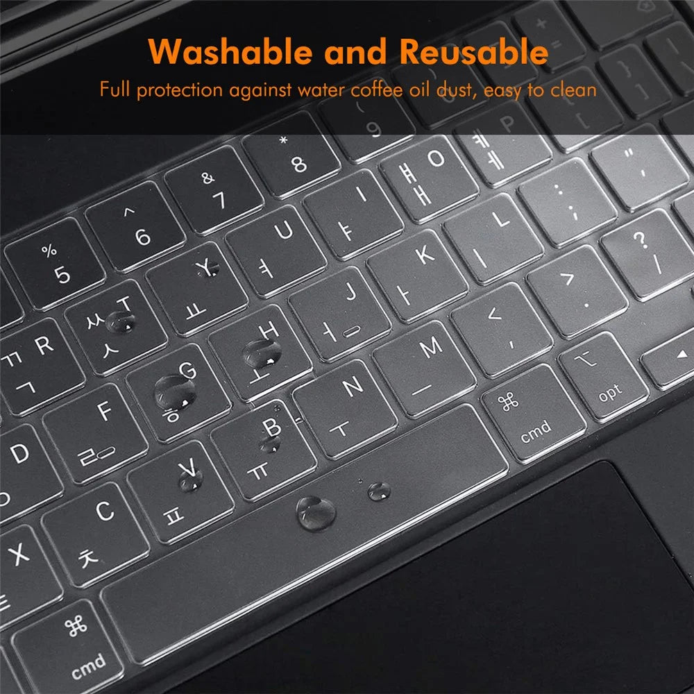 ENKAY iPad Air 11 (2025) / (2024) / Pro 11 (2022 / 2021 / 2020) / Air (2022 / 2020)  US Version Magic Keyboard Cover Soft TPU Protective Film - Transparent - 3