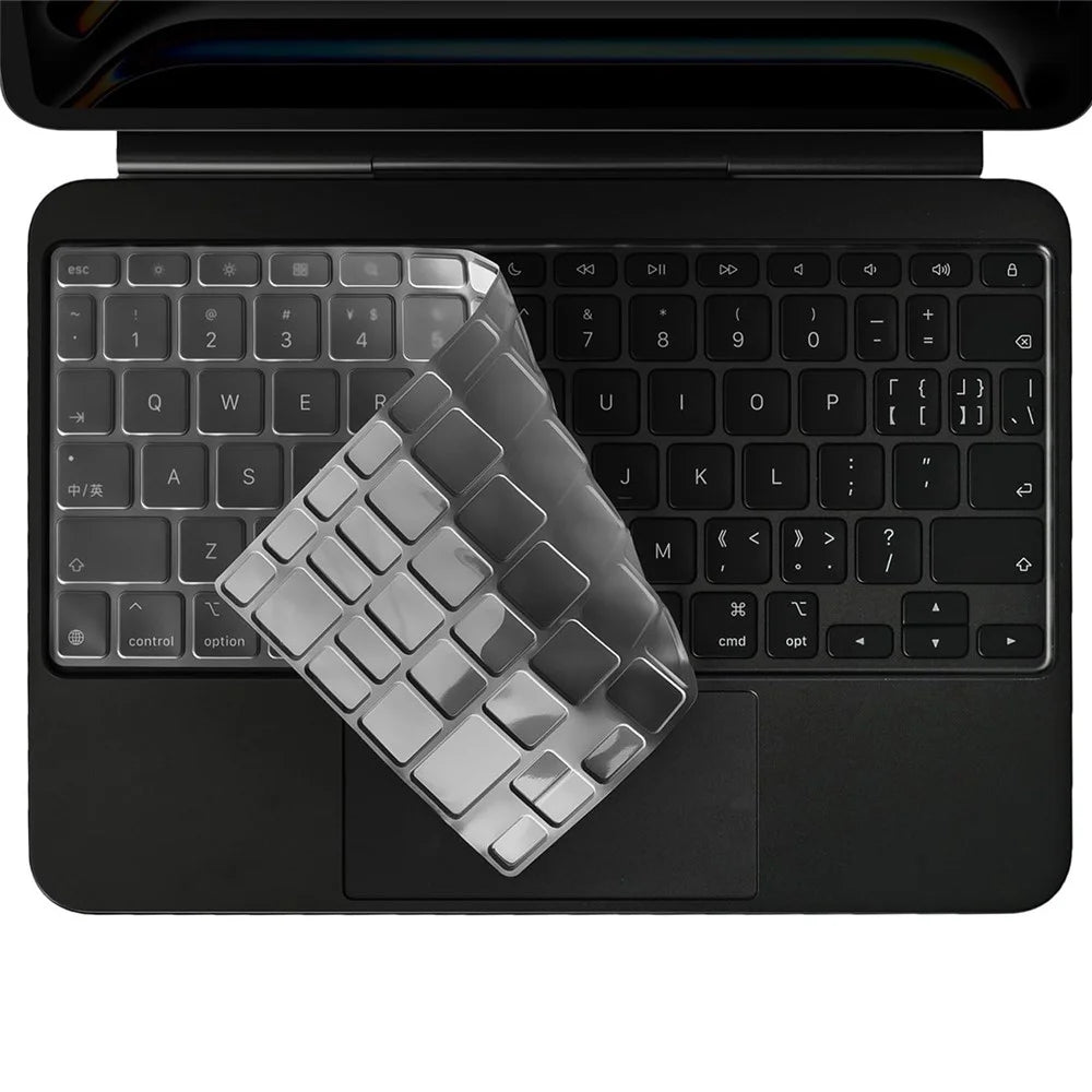 ENKAY iPad Pro Pro 11 (2025) / 11 (2024)  US Version Magic Keyboard Cover Soft TPU Protective Film - Transparent - 1