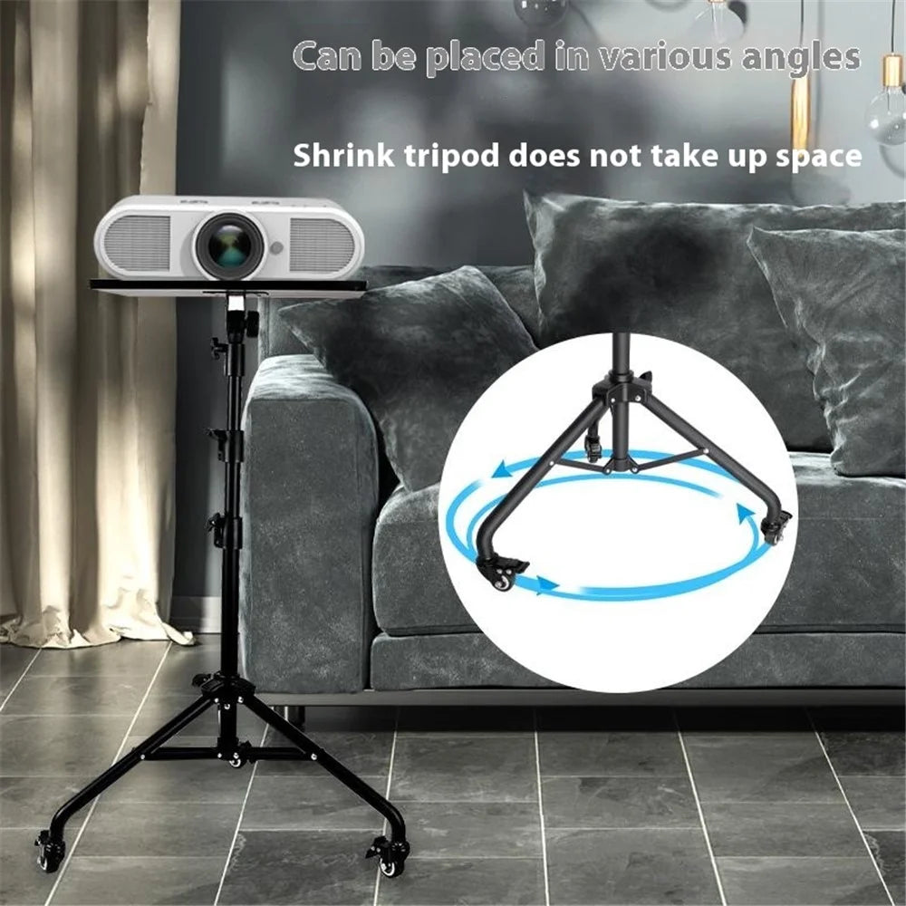XWJ-ML008 Telescopic Laptop Floor Stand with Wheels Riser Bracket for Projector / Speaker - 5