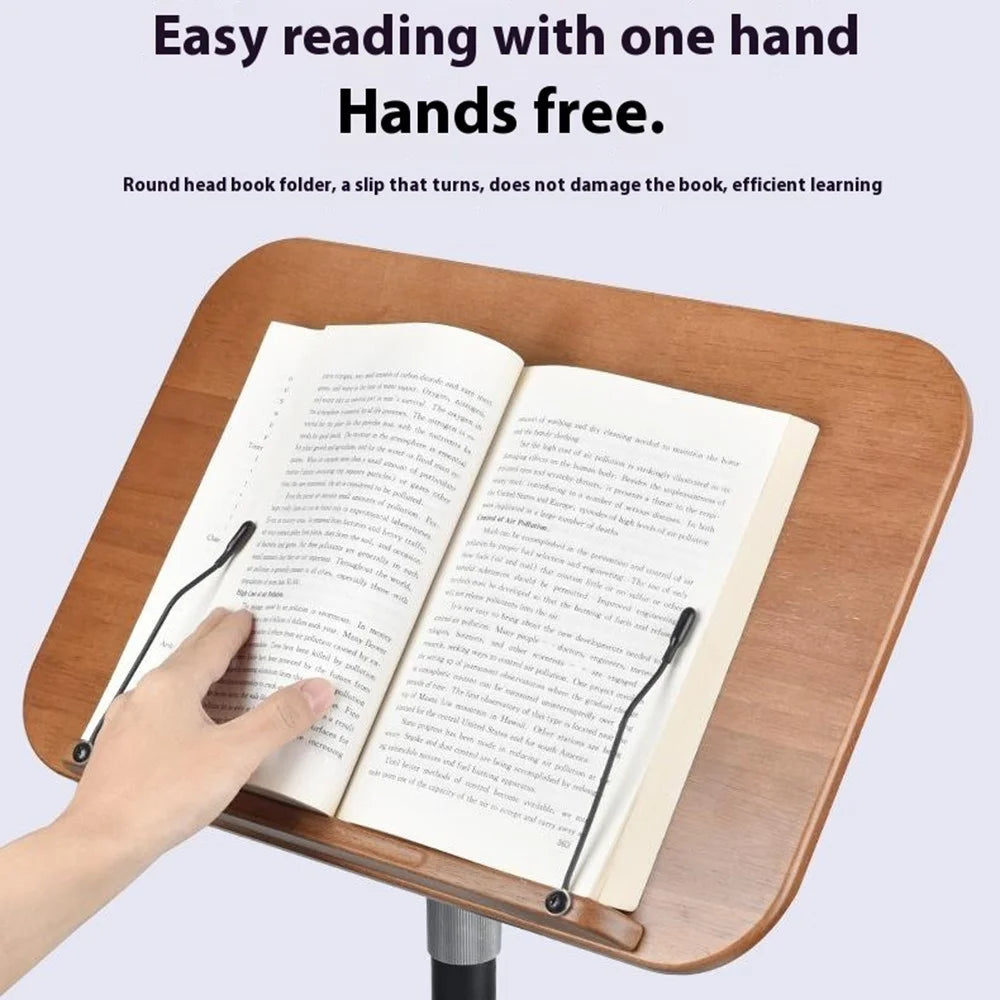 XY-32 Multifunction Laptop Tablet Display Holder Book Holder Floor Stand 50-130cm Adjustable Height - Black - 4