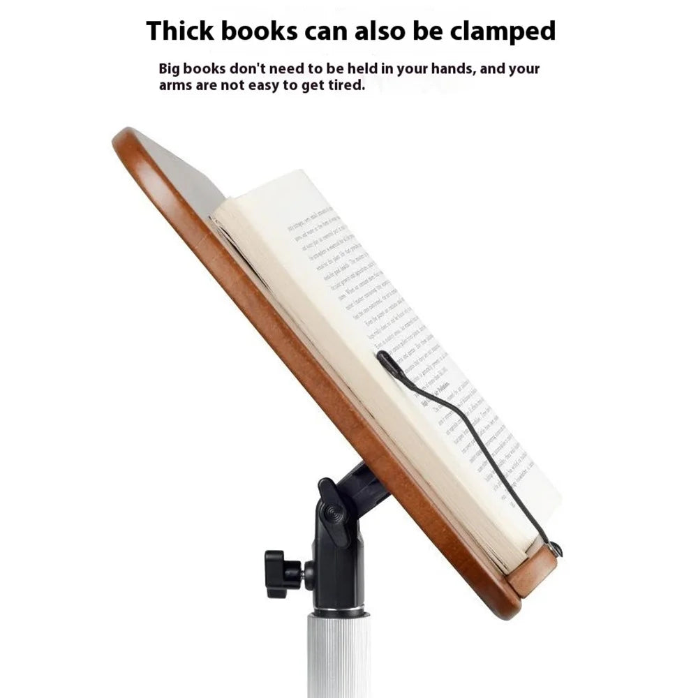 XY-32 Multifunction Laptop Tablet Display Holder Book Holder Floor Stand 50-90cm Adjustable Height - Black - 5