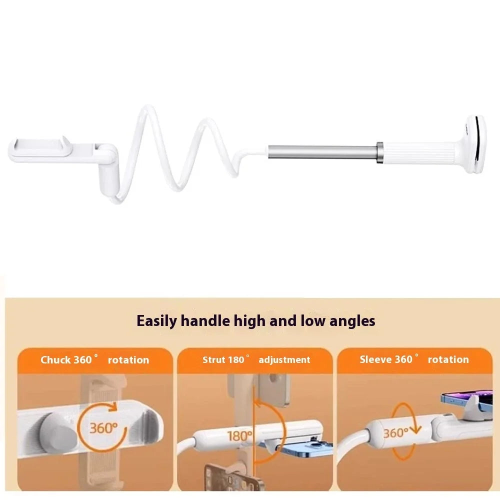 LR-060 110cm Bedside Flexible Phone Holder 360 Degree Rotation Overhead Live Streaming Phone Bracket - 2