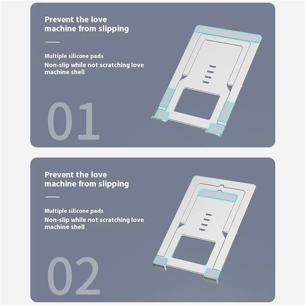 H12PLUS Portable Foldable Desktop Tablet Holder Aluminum Alloy Heat Dissipation Display Stand - 4