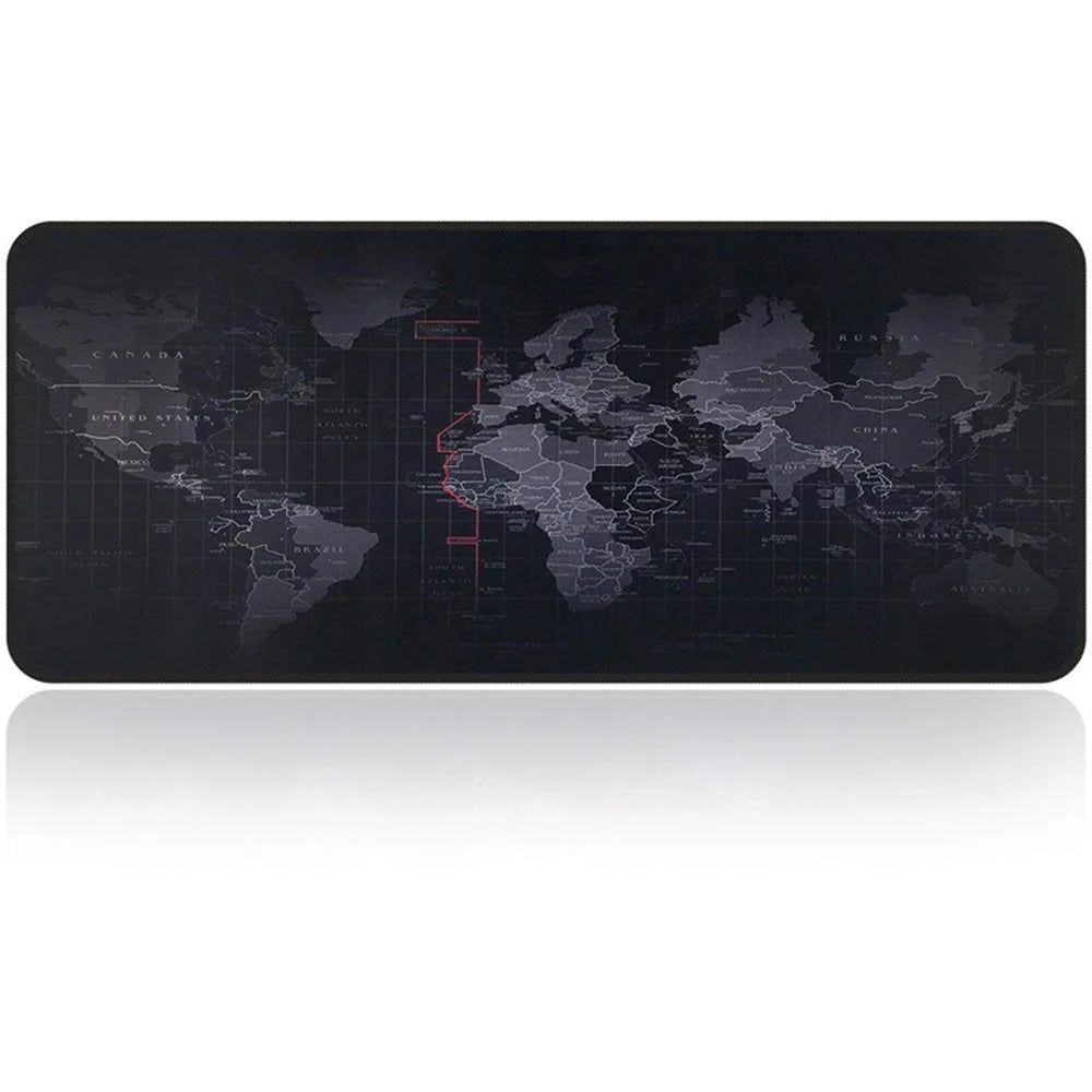 World Map Pattern RGB Luminous Mouse Pad Large Gaming Keyboard Mouse Mat Non-slip Desk Mat 800 x 300mm - 2