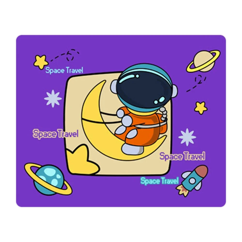 MEILEER HY1228 290x240x2mm Anti-skid Rubber Overlock Edge Mice Mat Computer Laptop Mouse Pad - Astronaut - 1