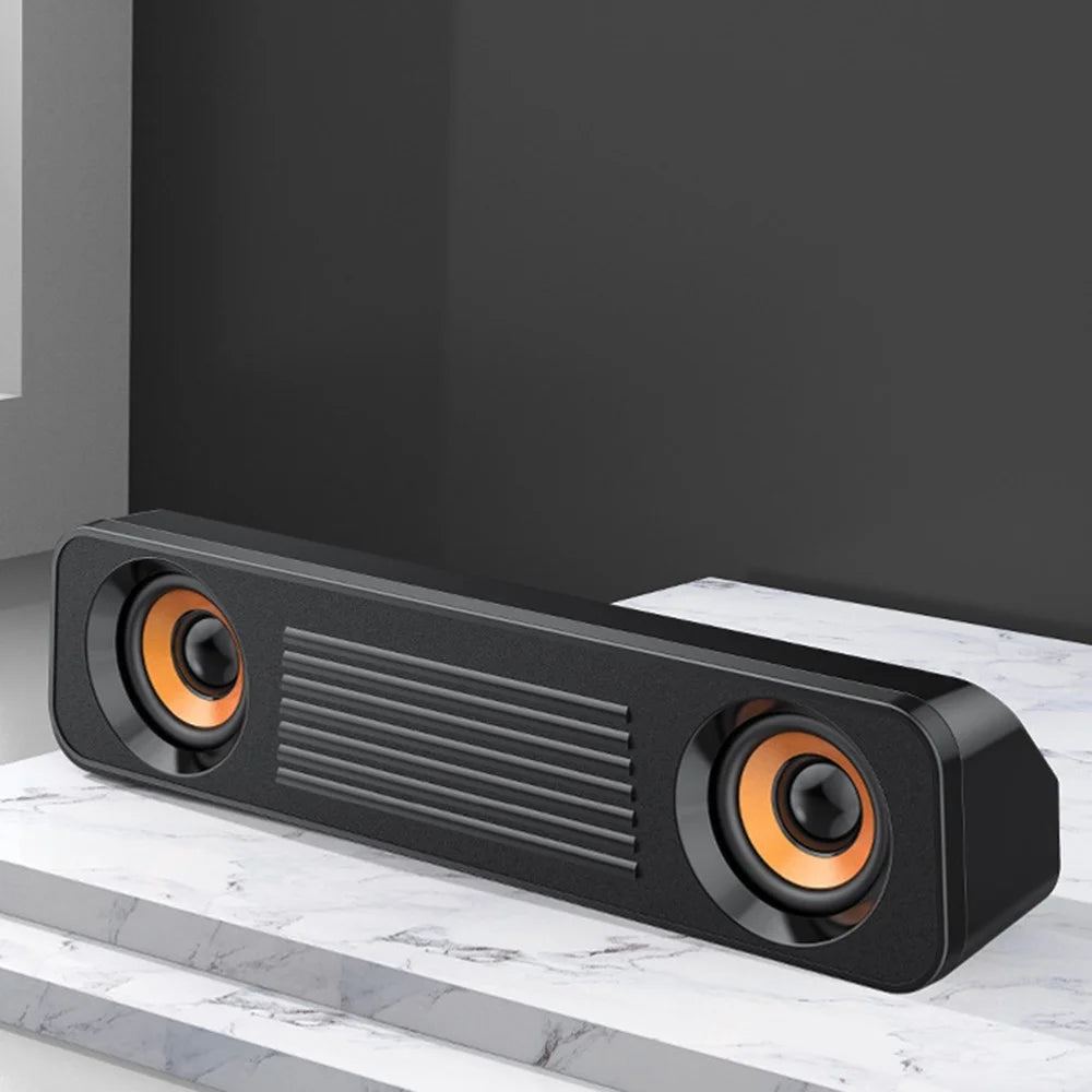 ROYALTOP A83 Portable USB Speaker Subwoofer Multimedia Audio Player Soundbar - 5