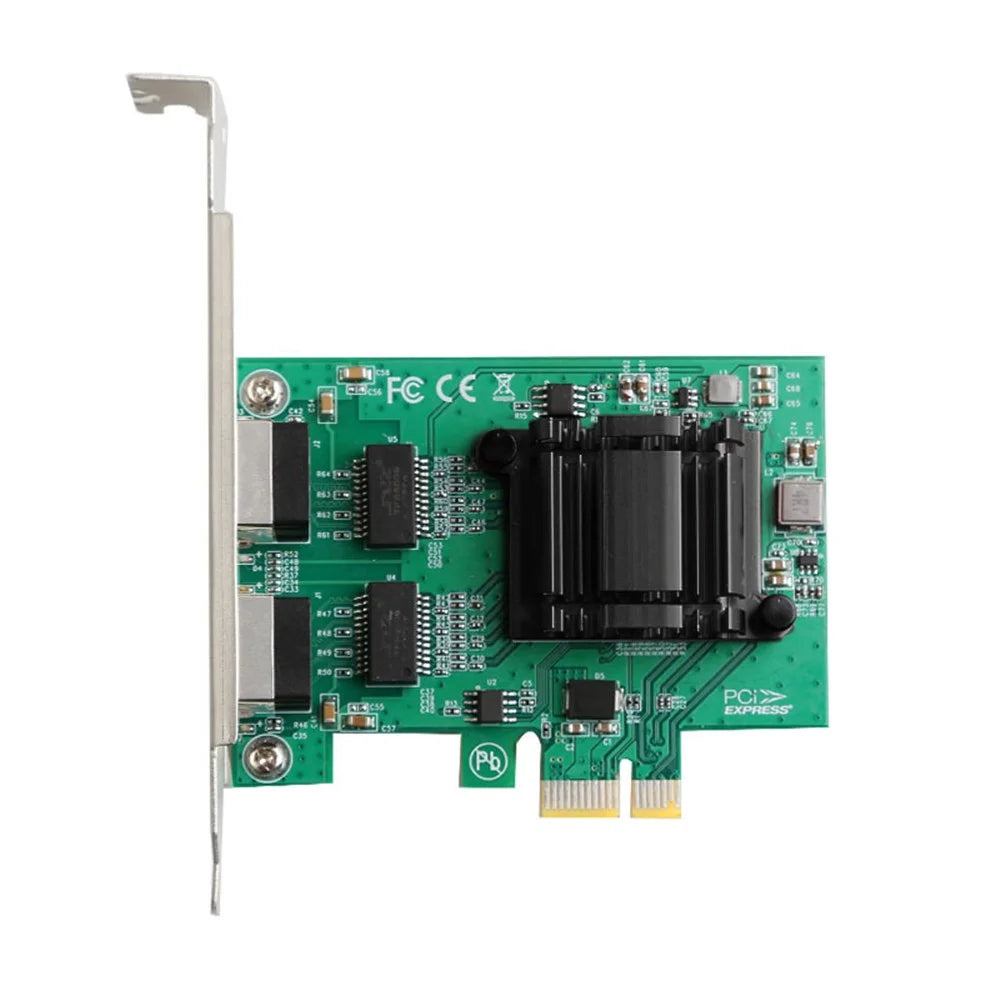 TXA108 Dual RJ45 Port Intel 82571 Chip Gigabit PCIe1X Server Network Card Adapter - 3