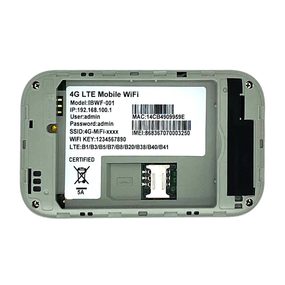 MF688 4G LTE Mobile WiFi Pocket Router 150Mbps Portable Wireless Hotspot with SIM Card Slot - Asian Version / Color Screen - 2