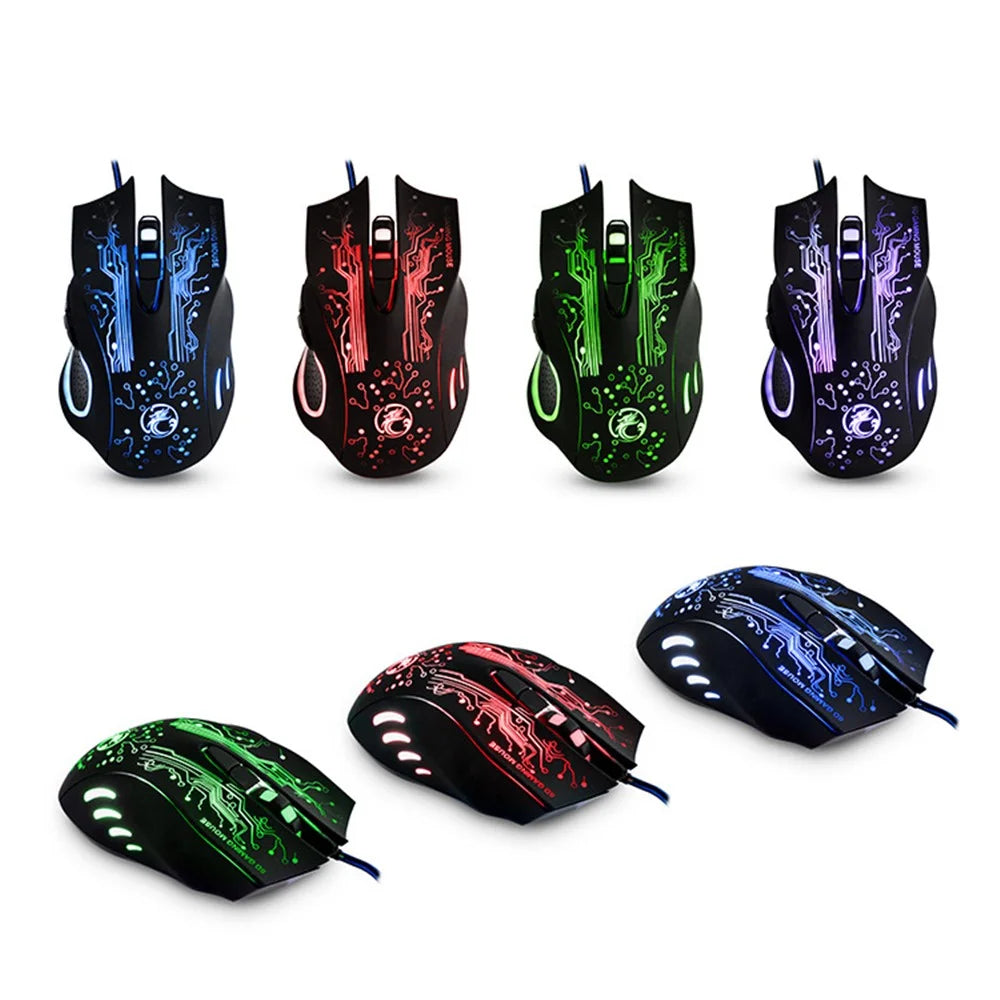 IMICE X9 Wired Optical Gaming Mouse 4 Adjustable DPI Mice 6 Programmable Buttons Gaming Mice - 3