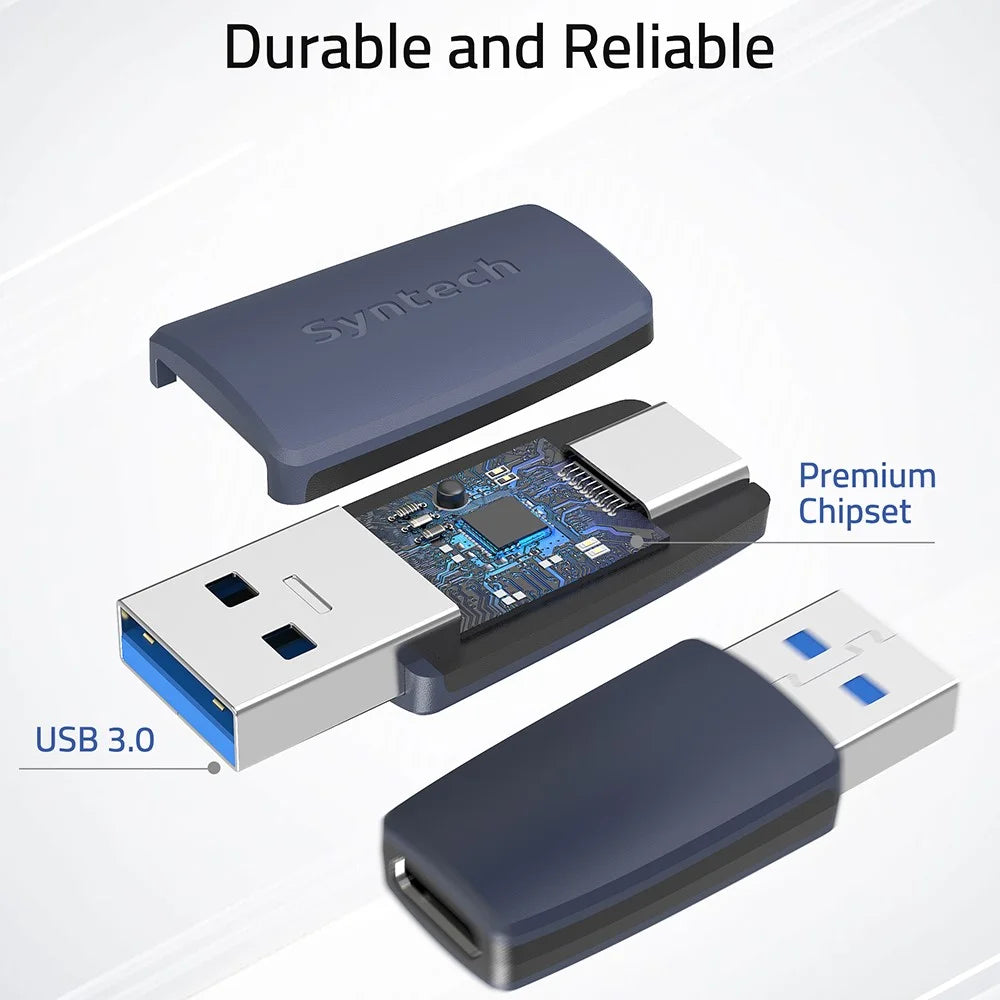 SYNTECH M1G-3 3Pcs USB C Female to USB 3.0 Male Converter 5Gbps Fast Data Transfer Adapter - 6