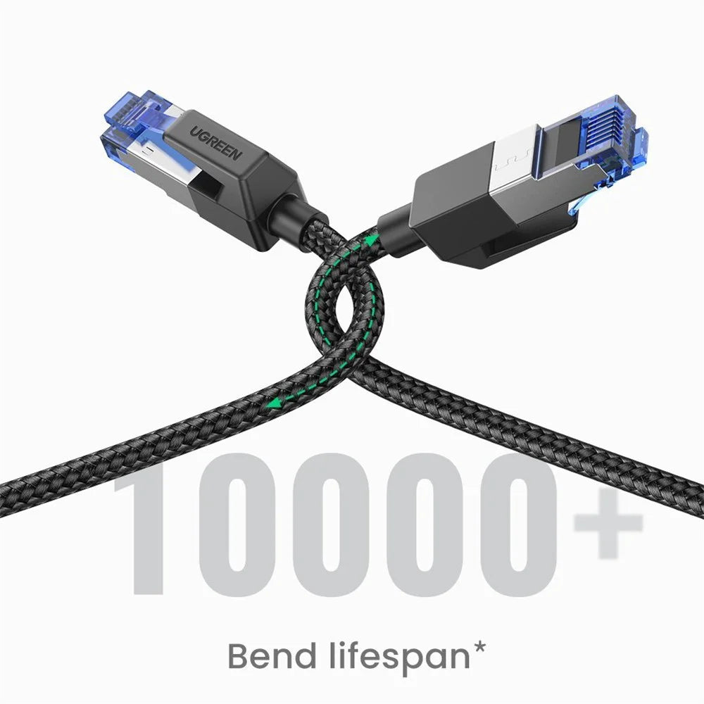 UGREEN 80429 Cat8 RJ45 Ethernet Cable 2000MHz Bandwidth 25Gbps High Speed Network Cable - 1m - 4