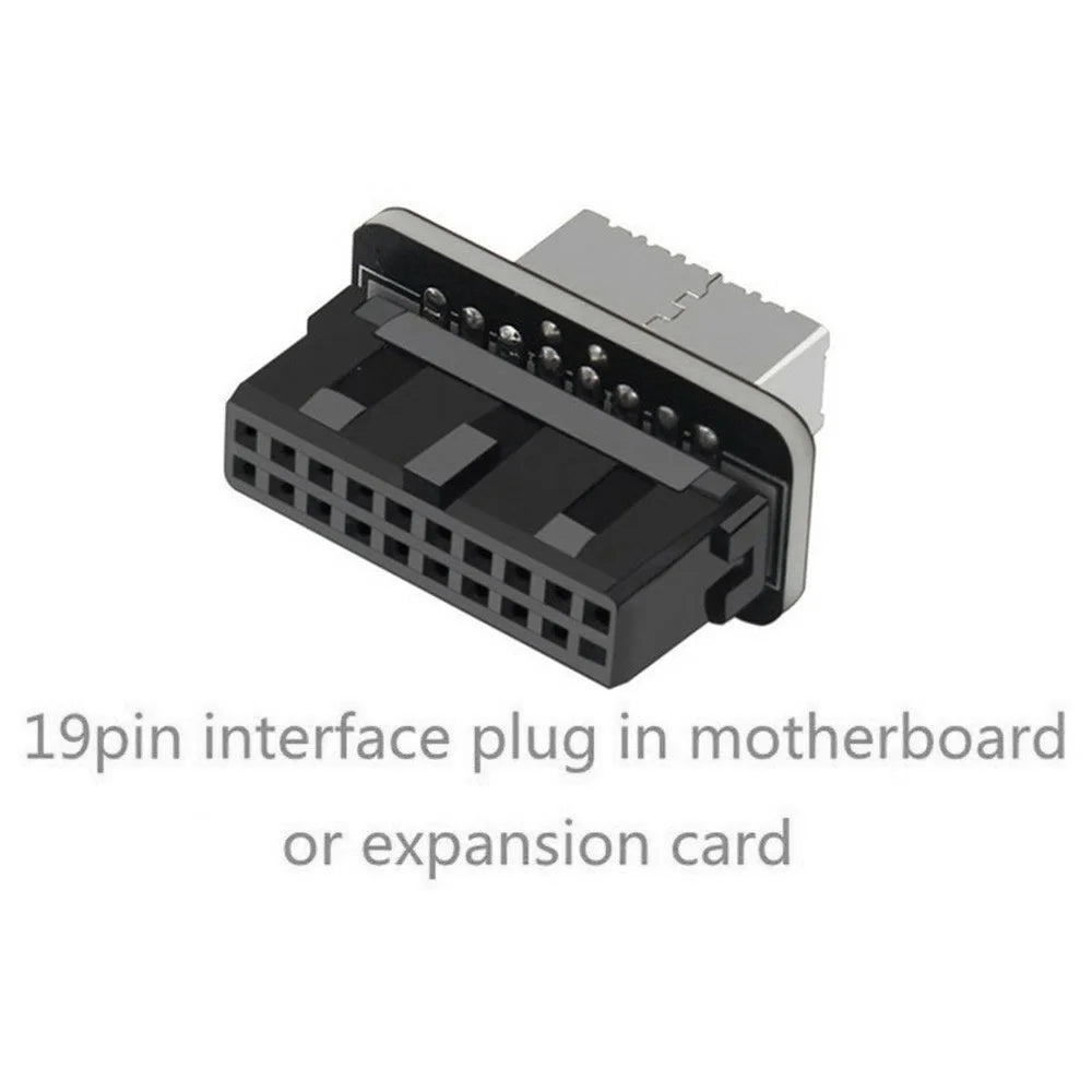 PH73S USB3.0 19P/20P to Type-E Vertical Motherboard Adapter Chassis Front Type-C Plug-in Port - 6