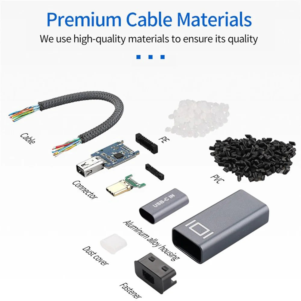 Braided USB C to Mini DisplayPort Adapter Cable 4K 60Hz USB-C Male to Mini DP Female Converter Data Transfer Cord - 7