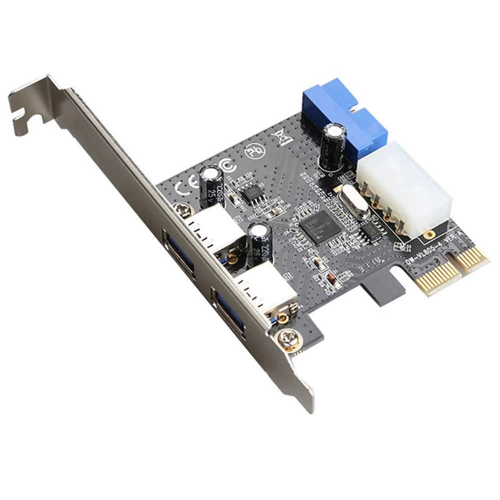 TXB012 Applicable Slot PCI-E to 2 X USB 3.0 Expansion Card 20-Pin Adapter Port for Computer Host - 1