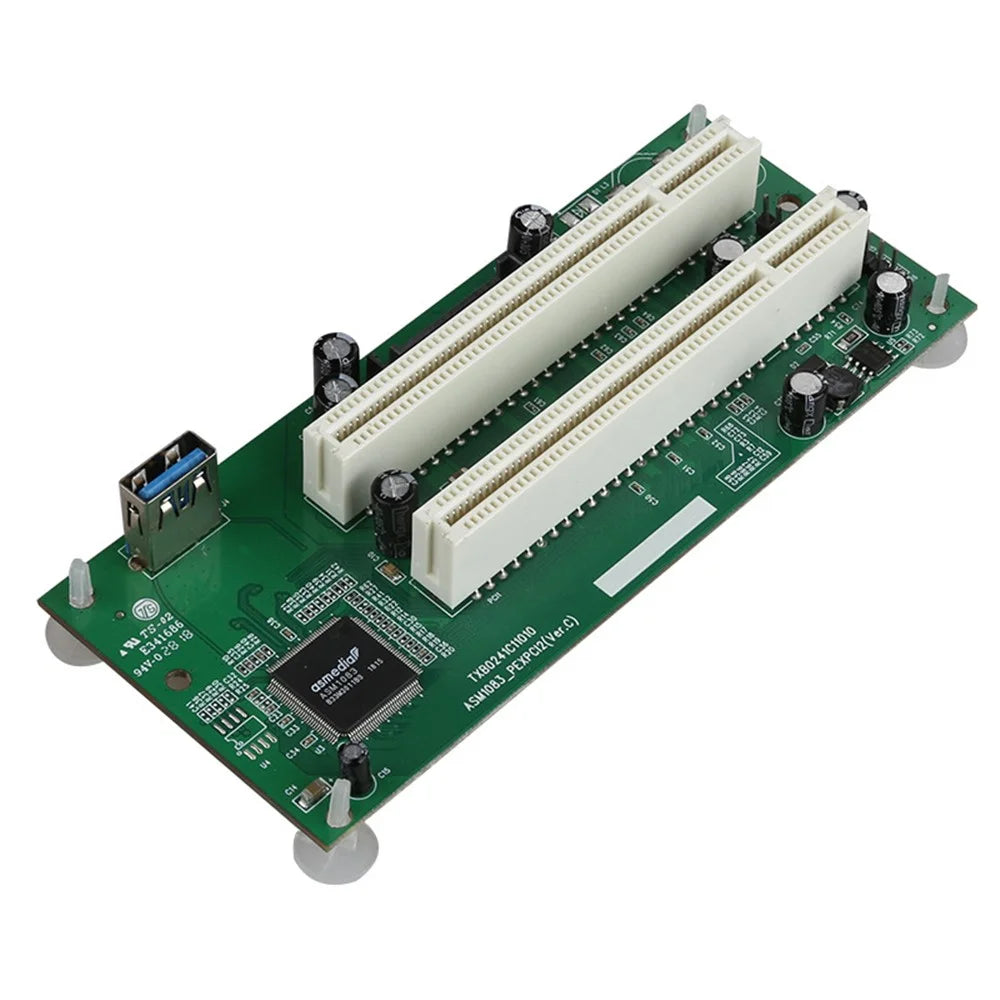 TXB024 Pcie to Dual Pci Slot Adapter Card for Capture Card / Sound Card Expansion Card - 4