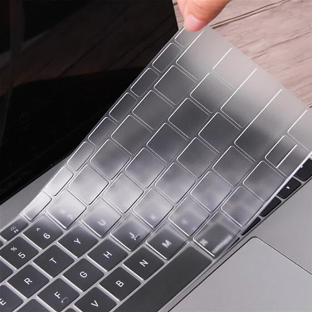 Clear Anti-Dust TPU Keyboard Skin Protector Cover for MacBook Pro 13-inch (2016) with Touch Bar (Model A1706/A1989/A2159/A1707/A1990) - 1