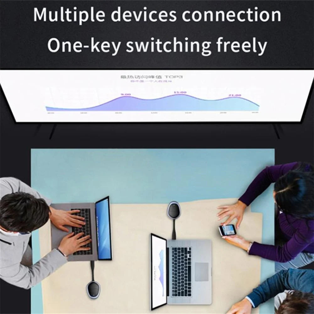 G52+R18 4K Resolution Wireless HD Transmitter and Receiver Kit Screen Mirroring Device for PC  /  TV  /  Projector - 5
