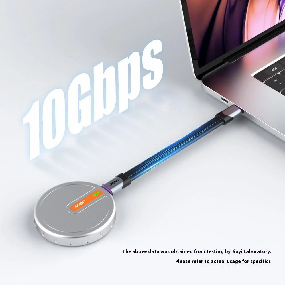 JEYI M.2 2230 SSD Enclosure USB 3.2 Gen 2 Type-C 10Gbps Magnetic External NVMe Drive Case Support 4TB Expansion - 6