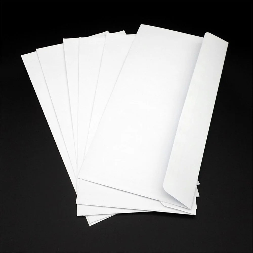 SKYLINE 50PCS Security Envelopes with Window Confidential Seal Skyline Envelope for Postcard Letter Greeting Card School Office Supplies - 4