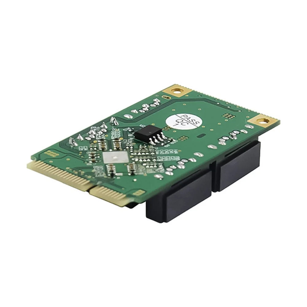 Mini PCI-E 88SE9215 4-Port SATA 6G Expansion Card SATA-3 Hard Disk Conversion Adapter Card - 4