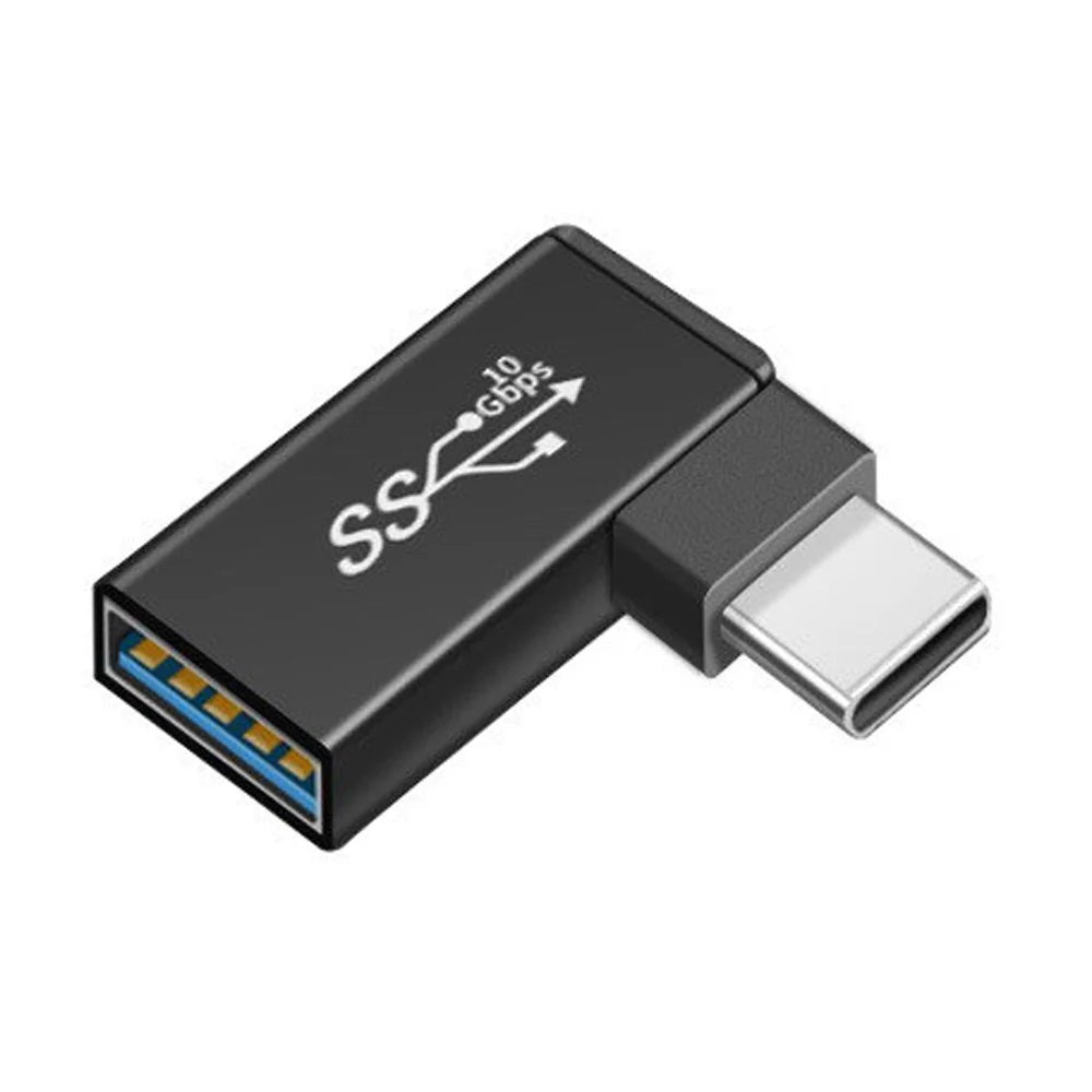 UC-035-RI USB Type C to USB 3.0 Female OTG Adapter Right Angled 90 Degree for Mac Laptop Cell Phone - 1