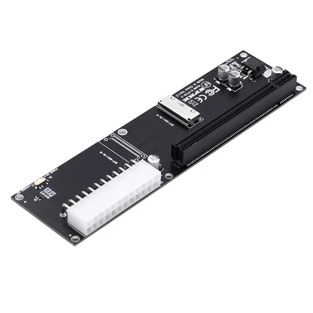 SF-066 Oculink 8X SFF-8612 SFF-8611 to PCIE PCI-Express 16X Adapter with ATX 24-Pin Power Port for Mainboard Graphics Card - 1