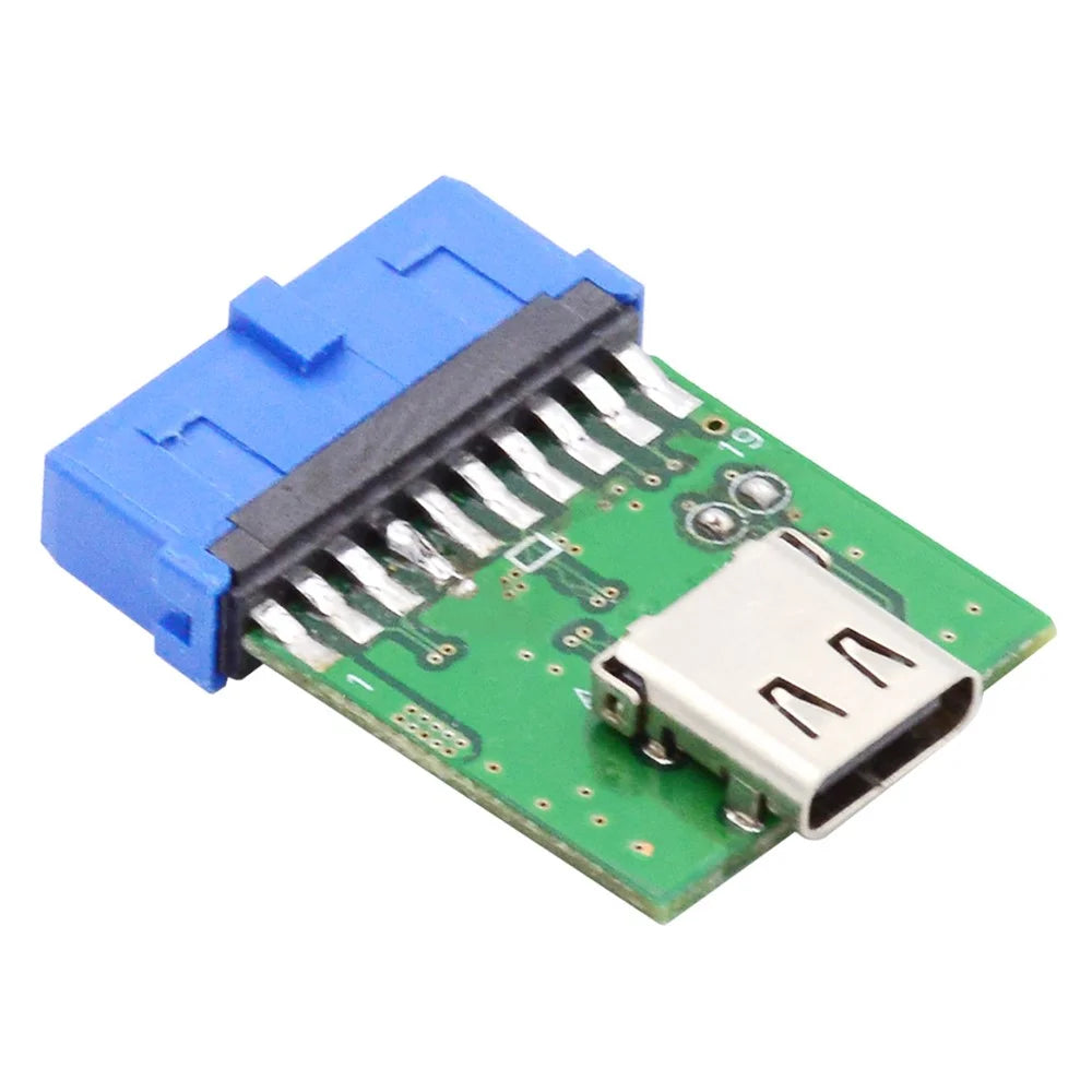 UC-141-TC003 Single Port Type-C 3.1 Female to USB 3.0 Motherboard 19Pin 20Pin Adapter PCBA 5Gbps - 2