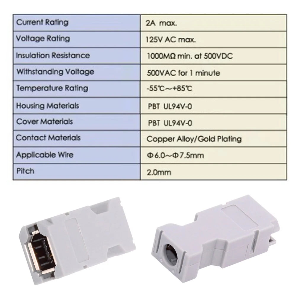 CN-010-FE SM-6E I / O Connector IEEE 1394 6Pin CN3 Socket 55100-0670 Female JZSP-CMP9-1-E Compatible with Yaskawa Panasonic Servo 54280-0609 - 7