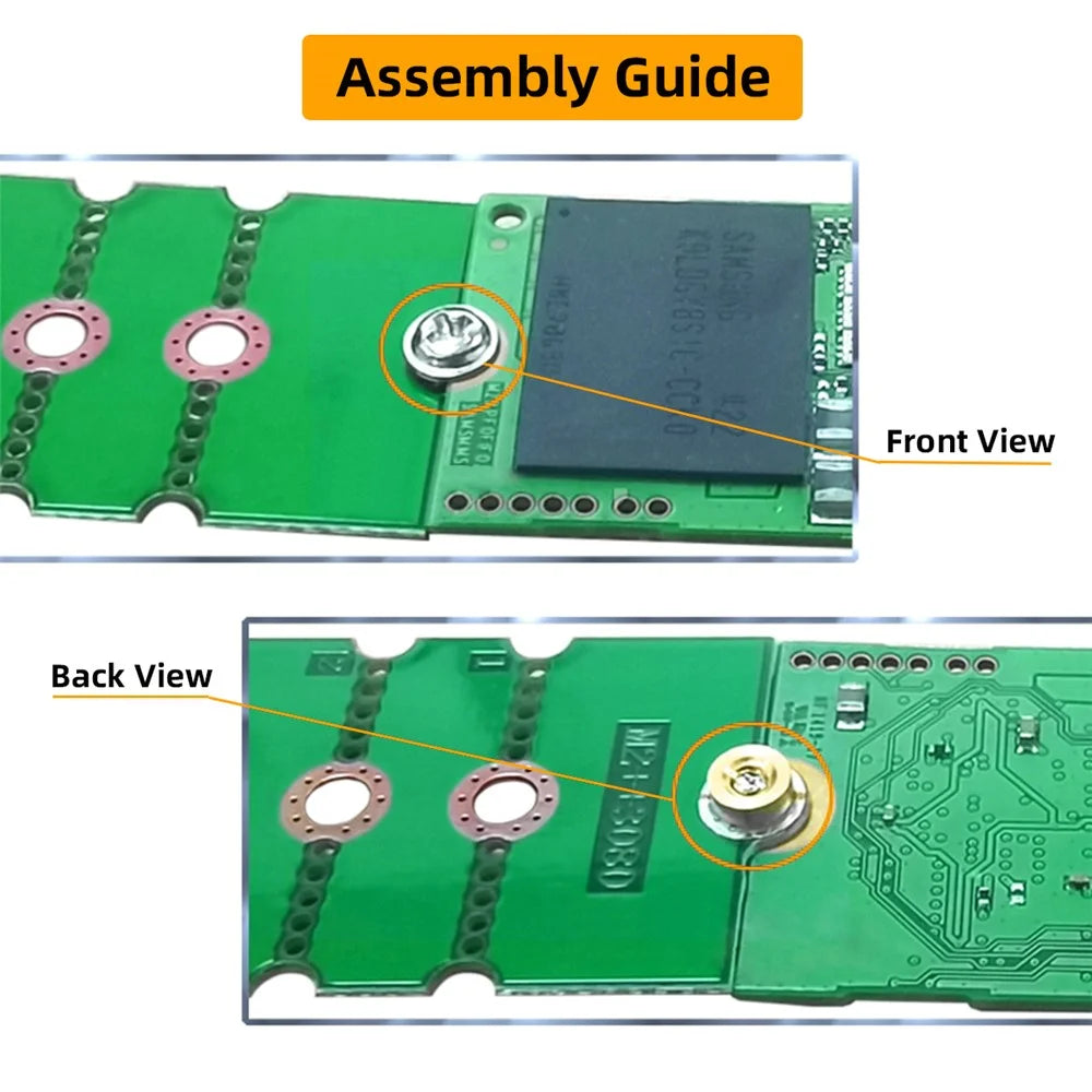 EP-031 2Pcs / Set M2 NGFF NVME M.2 Extended Adapter Transfer 2230 2242 2260 2280 Change to Long Size SSD - 6