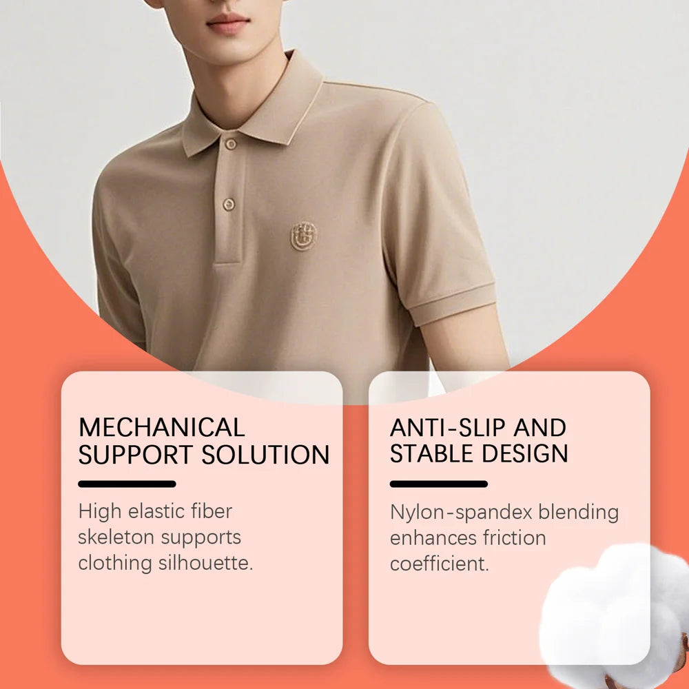 ZERILUNA 1Pair Non Slip Shoulder Pads Lycra Cotton Washable Versatile Shape Enhancer for Suits Jackets T-Shirts - 7